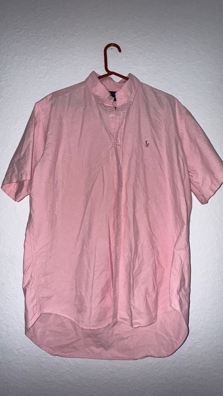 Ralph Lauren Pink Button Down Shirt Large Men’s